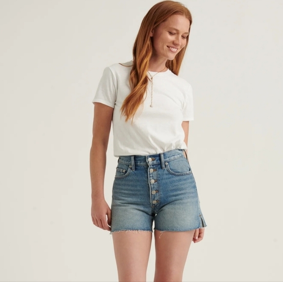 Lucky Brand Traveler Jean Short, Color Unlimited Ct Size 4/27 - Picture 1 of 15